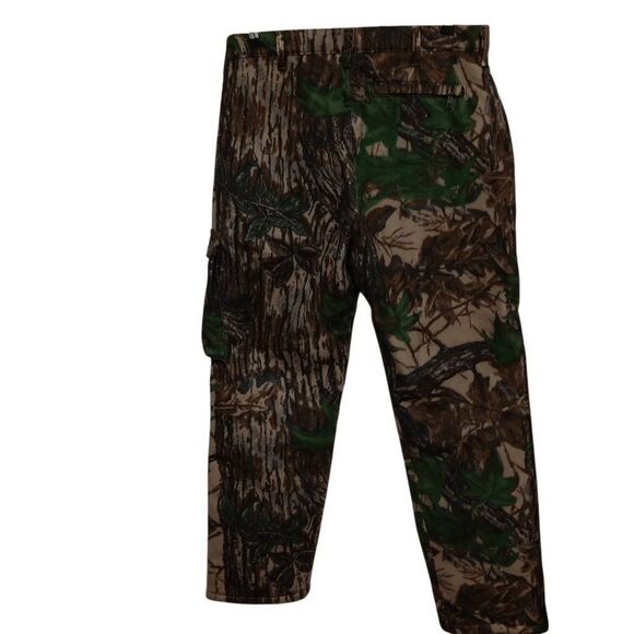Cabela's Real Tree Camo Insulated Thick Fleece Pants Size 36x30 Hunting Pants - Picture 1 of 11